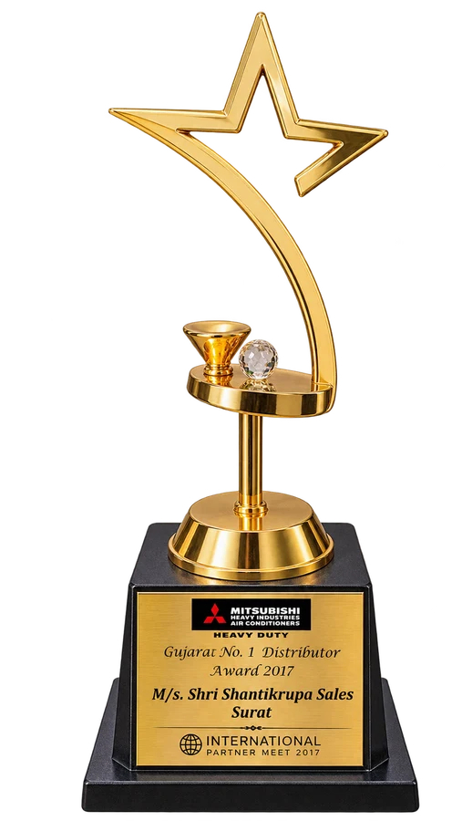Gujarat No. 1 Distributor Award — Mitsubishi Heavy Industries, 2017