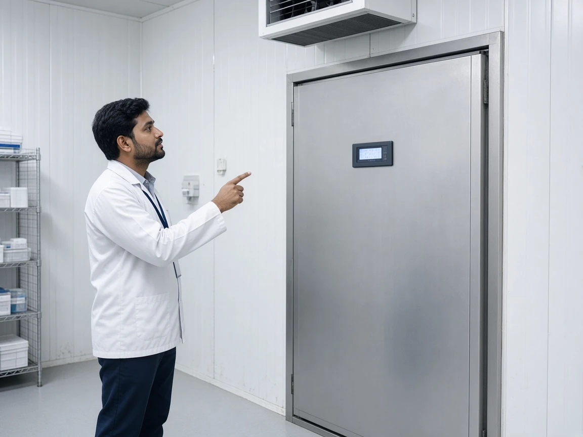Cold-room refrigeration panels with wall cooler unit